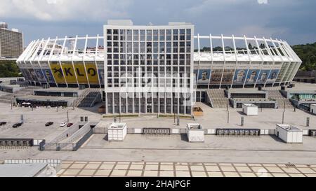 KIEV, UKRAINE - 17 JUILLET 2021 : NSC OLYMPIC.Vue de l'aréal du drone Banque D'Images