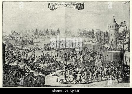 Glorieuse révolution, le débarquement de Guillaume d'Orange, 1688, Godsdienst hersteld d'Engeland, 1689 Banque D'Images