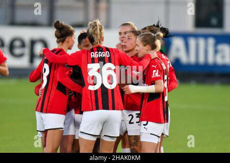 Turin, Italie.12th décembre 2021.Série A Women's Match Juventus vs. Milan à Turin, Italie, le 12 décembre 2021.(photo par Andrea Amato/Pacific Press/Sipa USA) crédit: SIPA USA/Alay Live News Banque D'Images