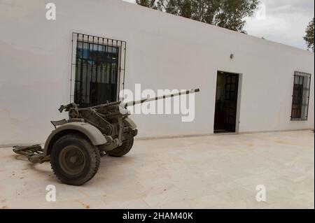 Armes de guerre exposées pour votre visite Banque D'Images