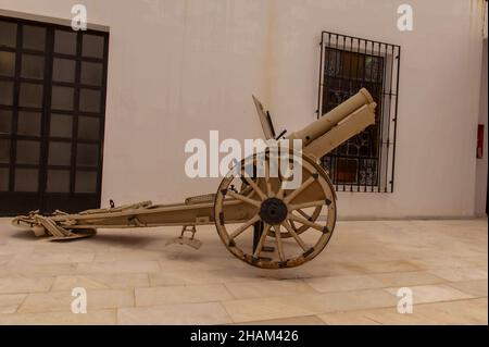 Armes de guerre exposées pour votre visite Banque D'Images