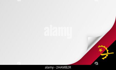 EPS10 fond patriotique vectoriel avec couleurs de drapeau angolais.Un élément d'impact pour l'utilisation que vous voulez en faire. Illustration de Vecteur