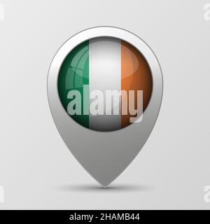 EPS10 fond patriotique vectoriel avec couleurs drapeau irlandais.Un élément d'impact pour l'utilisation que vous voulez en faire. Illustration de Vecteur