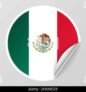 EPS10 fond patriotique vectoriel avec couleurs drapeau mexicain.Un élément d'impact pour l'utilisation que vous voulez en faire. Illustration de Vecteur