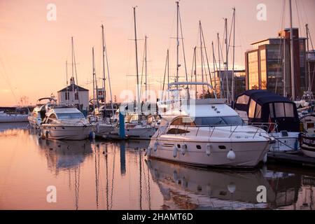 Port de plaisance de Hull Banque D'Images