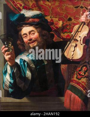 Gerard van Honthorst, le Merry Fiddler, 1623 Banque D'Images