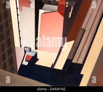 Charles Sheeler, peinture, Church Street El, 1920 Banque D'Images