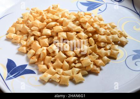 Biscuit au fromage bouffé.Inde. Banque D'Images