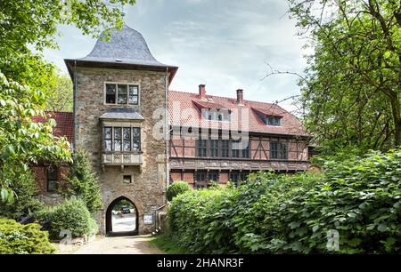 Porte inférieure du château, Château de Schaumburg, Rinteln, quartier de Schaumburg, Basse-Saxe,Allemagne, Europe Banque D'Images