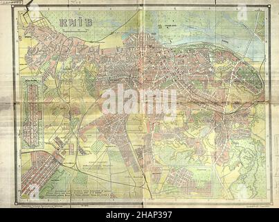 Carte de Kiev, cartes de Kiev, impression de Kiev, Plan de Kiev, carte de l'ancien Kiev, Carte de Kiev rétro, carte de Kiev ancienne, art de Kiev, affiche de Kiev, carte de l'Ukraine, Carte de l'Ukraine Banque D'Images