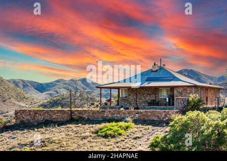 Gammon Ranges, sa 5732 Australie méridionale, Australie, Grindells Hut dans le parc national Vulkathunha - Gammon Ranges en Australie méridionale Banque D'Images