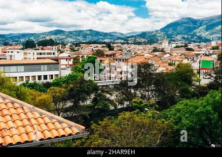 Point de vue sur la ville de San Gil depuis Cerro de la Cruz, Santander, Colombie.Photo de haute qualité Banque D'Images