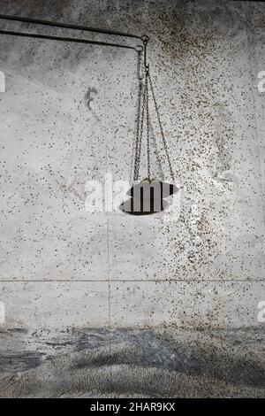 Milan, Italie : vue sur Alchemie (Alchemy), deux toiles d'Alnselm Kiefer, partie des sept palais célestes, installation à Hangar Bicocca Banque D'Images