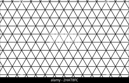 Dessin au trait motif géométrique sans couture pour l'arrière-plan et le papier peint, illustration de grille isométrique abstraite Banque D'Images