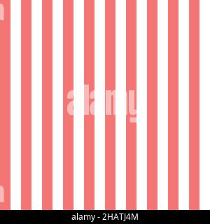 Motif sans coutures à rayures blanches corail.Illustration vectorielle. Illustration de Vecteur