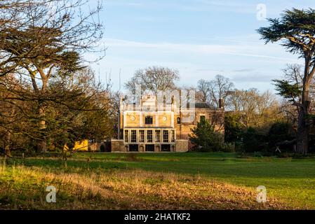 Arrière de Pitzhanger Manor, maison de campagne de l'architecte néoclassique Sir John Soane.Construit entre 1800 et 1804 à Walpole Park Ealing, Londres, Banque D'Images