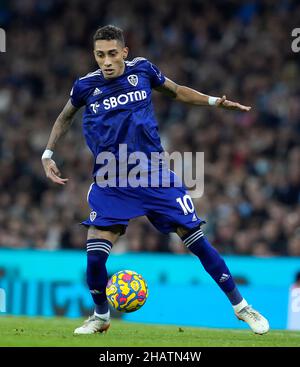 Manchester, Angleterre, 14th décembre 2021.Raphinha de Leeds a Uni pendant le match de la Premier League au Etihad Stadium, Manchester.Le crédit photo devrait se lire: Andrew Yates / Sportimage Banque D'Images