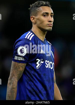 Manchester, Angleterre, 14th décembre 2021.Raphinha de Leeds a Uni pendant le match de la Premier League au Etihad Stadium, Manchester.Le crédit photo devrait se lire: Andrew Yates / Sportimage Banque D'Images