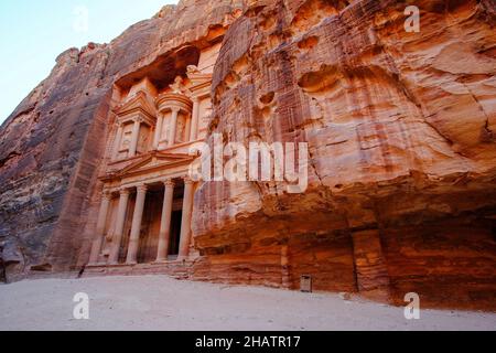 Belle photo du site archéologique de Petra, Jordanie Banque D'Images