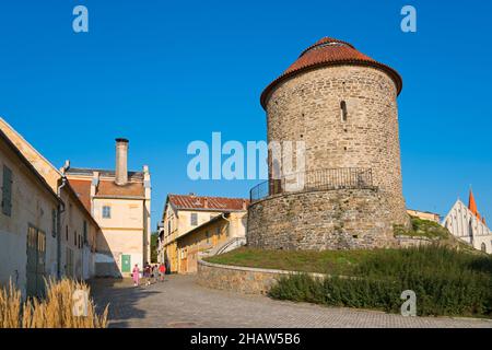 Rotunda de Sainte-Catherine, Vieille ville, Znojmo, Znojmo, Okres Znojmo,Kraj Jihomoravsky, Moravie du Sud, Moravie, République Tchèque Banque D'Images