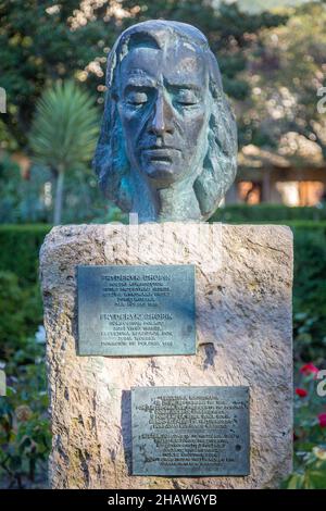 Sculpture en bronze de Frédéric Chopin, Valldemossa, Majorque, Espagne Banque D'Images