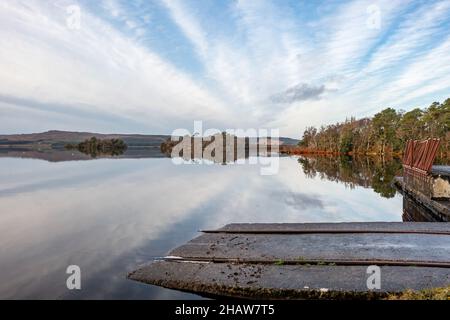 La belle Lough Derg dans le comté de Donegal - Irlande. Banque D'Images