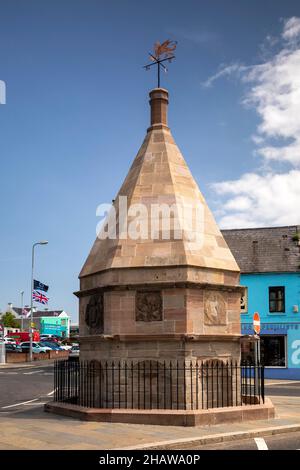 Royaume-Uni Irlande du Nord, Co Down, Newtownards, High Street, 1636 Market Cross,Le seul à Ulster Banque D'Images