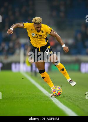 Brighton et Hove, Royaume-Uni.15th décembre 2021.Adama Traoré de Wolverhampton Wanderers lors du match Premier League entre Brighton et Hove Albion et Wolverhampton Wanderers au stade de la communauté American Express, Brighton et Hove, Angleterre, le 15 décembre 2021.Photo par Alan Stanford/Prime Media Images crédit: Prime Media Images/Alay Live News Banque D'Images