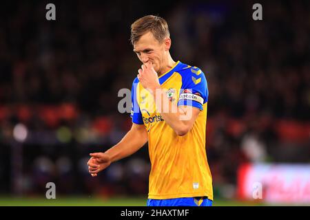 Londres, Royaume-Uni.15th décembre 2021.James Ward-Prowse, de Southampton, regarde.Match de première ligue, Crystal Palace v Southampton au stade Selhurst Park de Londres le mercredi 15th décembre 2021. Cette image ne peut être utilisée qu'à des fins éditoriales.Utilisation éditoriale uniquement, licence requise pour une utilisation commerciale.Aucune utilisation dans les Paris, les jeux ou les publications d'un seul club/ligue/joueur. photo par Steffan Bowen/Andrew Orchard sports photographie/Alay Live news crédit: Andrew Orchard sports photographie/Alay Live News Banque D'Images