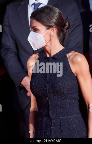 Madrid, Madrid, Espagne.15th décembre 2021.La reine Letizia d'Espagne assiste au Gala annuel 16th du Comité olympique espagnol (COE), hommage aux Olympiques de Tokyo 2020 au siège du Comité olympique espagnol le 15 décembre 2021 à Madrid (Espagne) (image de crédit: © Jack Abuin/ZUMA Press Wire) Banque D'Images