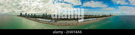 Panorama Miami Beach Art Basel 2021 Banque D'Images