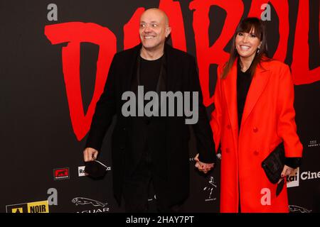 Milan, Italie.15th décembre 2021.Max Pezzali durante Premiere del film Diabolik, News in Milano, Italia, 15 dicembre 2021 Credit: Independent photo Agency/Alamy Live News Banque D'Images