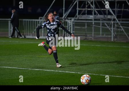 Selma Bacha (4 Lyon) en action lors du match de l'UEFA Womens Champions League entre l'Olympique Lyonnais et BK Hacken au Groupama OL Training Center de Lyon, France.Lyubomir Domozetski/SPP Banque D'Images