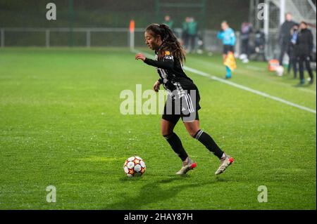 Selma Bacha (4 Lyon) à l'occasion du match de l'UEFA Womens Champions League entre l'Olympique Lyonnais et BK Hacken au Groupama OL Training Center de Lyon, France.Lyubomir Domozetski/SPP Banque D'Images