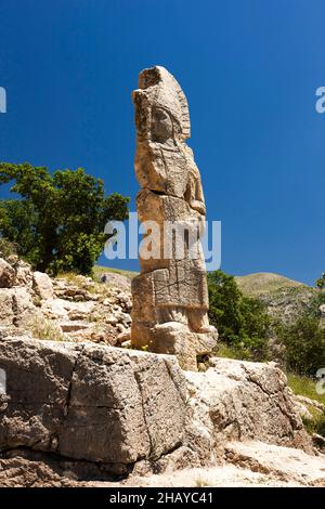 Arsameia(Nymphaios), stèle de Dieu Mithras relief, ancienne ville du Royaume de Commagène, Kahta, province d'Adıyaman, Turquie, Asie Banque D'Images