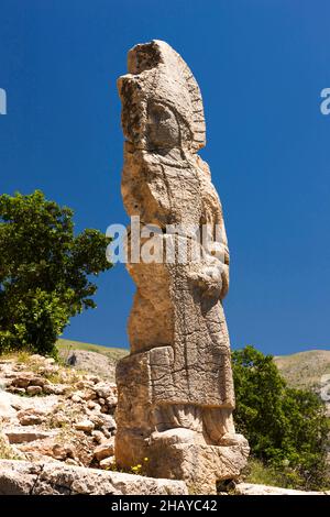 Arsameia(Nymphaios), stèle de Dieu Mithras relief, ancienne ville du Royaume de Commagène, Kahta, province d'Adıyaman, Turquie, Asie Banque D'Images