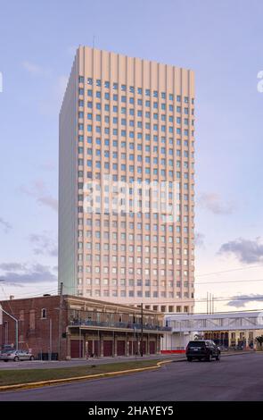 Galveston, Texas, États-Unis - 23 novembre 2021 : l'American National Insurance Building Banque D'Images