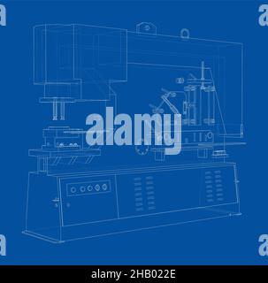 Machine CNC pour le travail des métaux Banque D'Images
