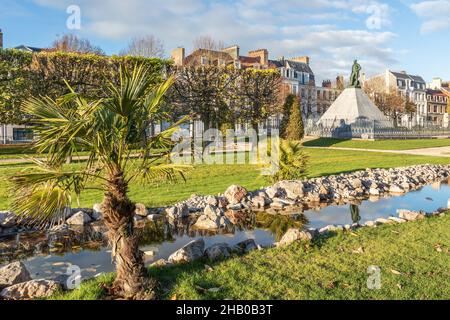 Le parc Auguste Mariette à Boulogne-sur-Mer Banque D'Images