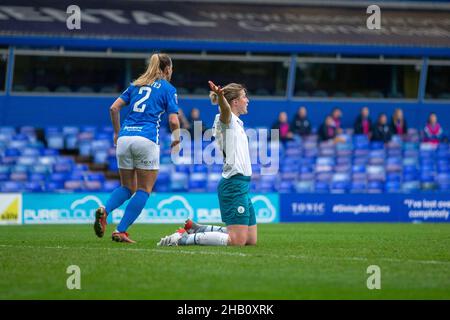 Birmingham, Angleterre, 12th Decemb Ellen White (18 Manchester City) en action dans le match WSL entre Birmingham City et Manchester City Women Gareth Evans/SPP Banque D'Images