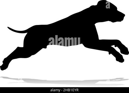 Silhouette chien Animal de compagnie Illustration de Vecteur