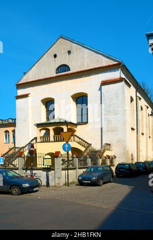 Pologne, Cracovie, Kazimierz, ville juive, Synagogue Izaks. Banque D'Images