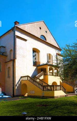 Pologne, Cracovie, Kazimierz, ville juive, Synagogue Izaks. Banque D'Images