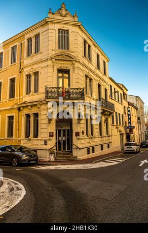 Hôtel la Résidence au centre de la ville française de Narbonne Banque D'Images