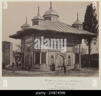 Fontaine du Sultan Ahmet III, r.1703-1730, Gelatin Silver photographie, ca.1860-1880, période ottomane, feuille: Hauteur: 12 po Banque D'Images