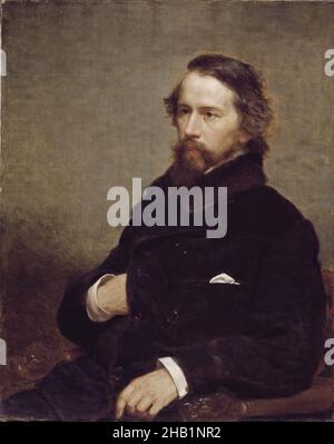 Général John Charles Frémont, Charles Loring Elliott, cuisine américaine, 1812-1868, huile sur toile,1857, 36 x 29 1/8 po., 91,4 x 74 cm, 19thC, Histoire américaine, barbe, général John Charles Frémont, mouchoir, homme, peinture, poche,portrait, assis, trois quarts Banque D'Images