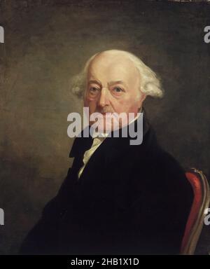 Portrait de John Adams, Samuel Finley Breese Morse, américain, 1791-1872, huile sur toile, 1816,29 3/4 x 24 15/16 po, 75,5 x 63,4 cm, 19thC, Adams, Histoire américaine, peinture américaine,Président, gouvernement, portrait historique, chef, homme,Huile sur toile, vieil homme, peinture, peinture huile américaine, portrait,président Banque D'Images