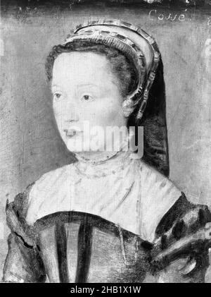 Portrait de la Malle. De Cosse, Corneille de Lyon, Néerlandais, 1500/10-1575, active en France, Tempéa sur panneau,fin 1540s-1560s, 6 1/2 x 5 1/8 po., 16,5 x 13,0 cm Banque D'Images