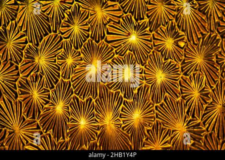 Verre gravé antique, détail de la porte de l'église Banque D'Images