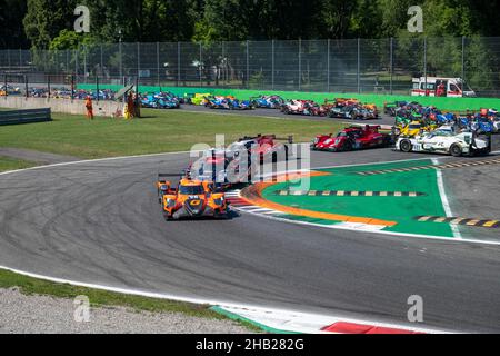 Début de course 2021 European le Mans Series, Monza, Italie.Photo © John D Stevens. Banque D'Images